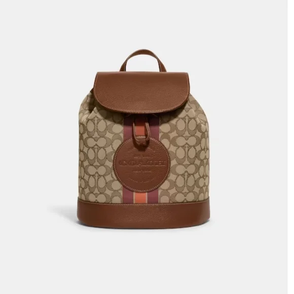 New! Dempsey Drawstring Backpack In Signature Jacquard